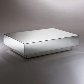 Mesa de Centro Beverly Retangular Espelhada Design Contemporâneo