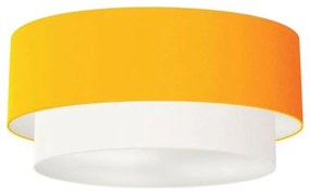 Plafon Para Quarto Cilíndrico SQ-3065 Cúpula Cor Laranja Branco