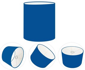 Cúpula Abajur Cilíndrica Cp-7001 Ø13x15cm - Azul Marinho