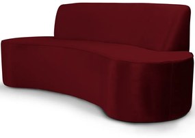 Sofá 4 Lugares Sala de Estar 260 cm Bélgica Veludo Marsala G15 - Gran Belo