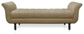 Recamier Olinda Suede 160 cm Pés Torneados Tabaco - D'Rossi - Marrom Rato