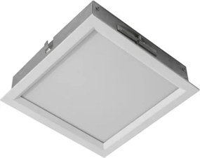 Plafon Led Embutir Quadrado 9W Branco Sevilha - LED BRANCO QUENTE (3000K)