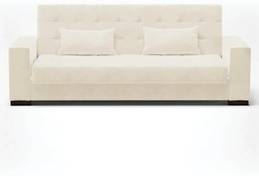 Sofá Cama Casal 3 Lugares 210cm Lisboa Veludo  D03 - D'Rossi - Bege