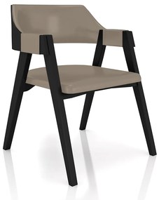 Conjunto Mesa de Jogos Carteado Bellagio Tampo Reversível e 4 Cadeiras Madeira Poker Base Estrela PU Nude/Preto G42 - Gran Belo