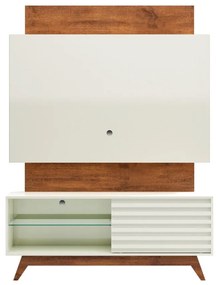 Painel Home 140cm P/ Tv Até 55 Off White Nobre Tb151 Dalla Costa