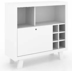 Balcão Cozinha 90cm Adega 1 Porta AD5002 Branco - Tecno Mobili