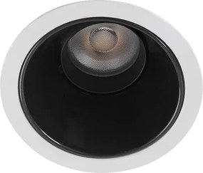 Plafon De Embutir 7W 700Lm 2700K Aluminio Branco Angel