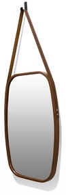 Espelho Decorativo Retangular com Moldura de Plastíco Caramelo Alça Caramelo 65x43,5 cm - D'Rossi