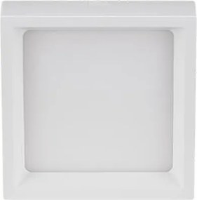 Plafon Led Sobrepor Branco Quadrado 12w 120° 3000k Deep