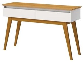 Aparador Estar Cor Off White Com Nature 2 Gavetas 136cm - 79289 Sun House