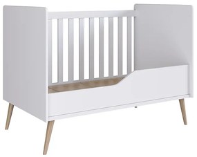 Berço Infantil Mini Cama Retrô Com Pés Palito - Branco