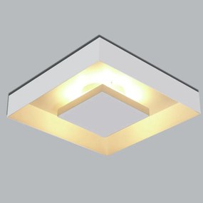 Plafon Home Quadrado De Sobrepor 60X60X6Cm 06Xg9 - Usina 251/6 (FN-F - Fendi Fosco + BR-F - Branco Fosco)