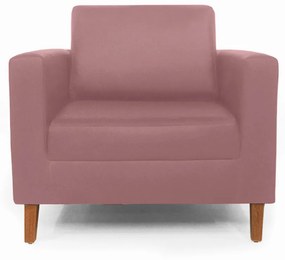 Poltrona Decorativa Gabriela Suede Rosê
