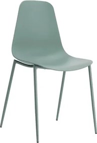 Cadeira Miami Polipropileno e Base em Aço Verde Aloe - 71796 Sun House