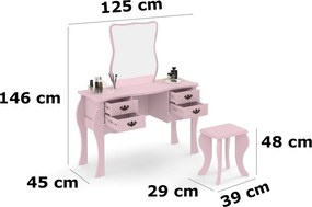 Penteadeira Duda Rosa - Patrimar Móveis