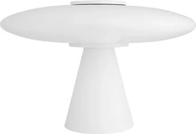 Luminária De Mesa Led Dimerizável Branca 15w 3000k Trend