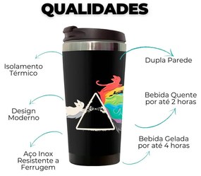 Copo Térmico 500ml Inox Prisma Cat Gato Prisma