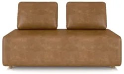 Sofá 2 Lugares 148cm Sala de Estar Rovier Sintético Caramelo Z32 - Mpo