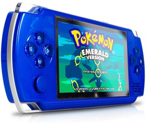 Video Game Port&aacute;til +3000 Jogos Arcade Mp5 Super Nintendo Nes Gba Azul