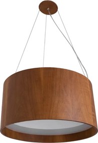 Pendente Madeira Imbuia 50Cm Cilindrico