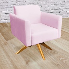 KIT 02 POLTRONAS GIRATORIA MARISA SUEDE