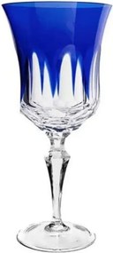 Taça de Cristal Lapidado P/ Licor 60ml - Azul Escuro  Azul Escuro