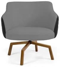 Kit 02 Poltronas Decorativas Jade Base Giromad C-416 Corano Tressê Lin