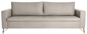 Sofá Decorativo 2 Lugares 190 CM Denmark Veludo Bege Com Pés Preto G62 - Gran Belo