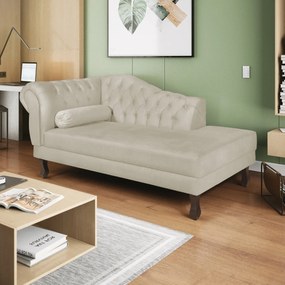 Diva Recamier Diana 160cm Lado Direito Linho - ADJ Decor
