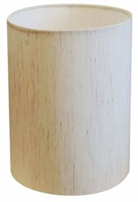 Cúpula em tecido cilíndrica abajur luminária cp-4012 18x25cm linho bege