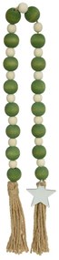 Colar Decorativo Estrela Branco e Verde 80 cm F04 - D'Rossi