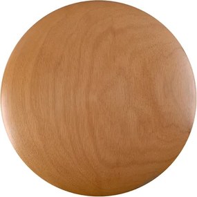 Arandela Led Madeira Castanho 10,4w Eclipse Ø33cm