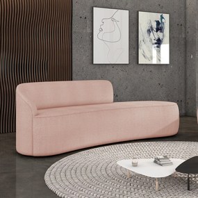 Sofá 4 Lugares Orgânico 220 cm Morgan Bouclê - Verde - Rose