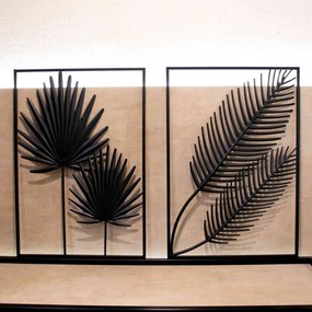 Adorno Decorativo de Parede Preto 65x45x1 cm M02 - D'Rossi