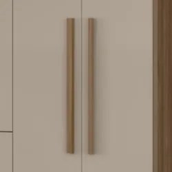 Guarda Roupa Casal 216cm 6 Portas Alabama Carvalho/Fendi Z17 - Mpozena