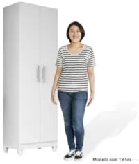 Kit 3 Armários Multiuso Organizador 2 Portas Astrid Z17 Branco - Mpoze