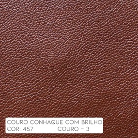 Poltrona do Papai Reclinável Elétrica Power Touch Armênia Couro Conhaque G40 - Gran Belo