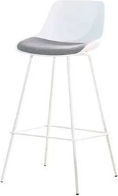 Banqueta Juan Branco com Cinza Mescla 98cm - 66248 Sun House