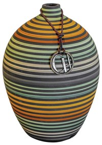 Vaso Mini decorativo em Cerâmica Carolina Haveroth – Maruaga Listrada Fosco