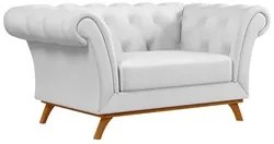 Sofá para Sala de Estar 150cm 1 Lugar Base Madeira Império C-12 Corano