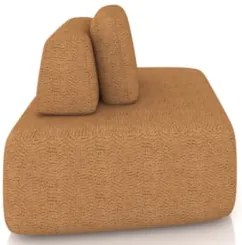 Sofá Modular 140cm Living Sala de Estar Moby Boucle Telha Z08 - Mpozen