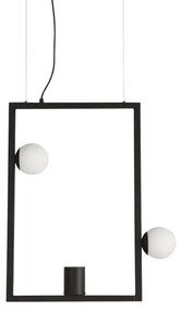 Pendente Aluminio Preto Soll