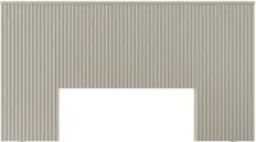 Cabeceira Casal e Queen Painel Ripado 241cm Palmeira Off L06 - Mpozena