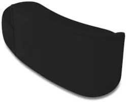 Sofá 3 Lugares Para Sala 180cm Orgânico Wendi Suede Preto I01  - Mpoze