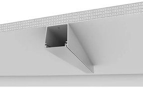 Perfil Sobrepor Aluminio Branco 2M Sem Iluminacao Fit40