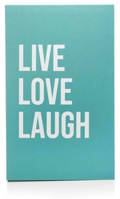 Livro Decorativo de Papel  Verde "Live Love Laugh Verde" 27x14x5 cm - D'Rossi