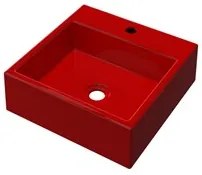 Cuba Pia De Apoio Para Banheiro Quadrada Q355W Vermelho C08 - Mpozenat