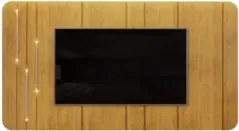 Painel para TV Suspenso 75 Pol 240cm Celi D04 Cedro - Mpozenato