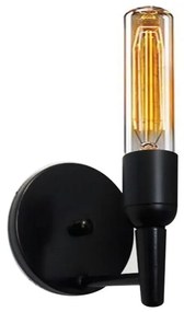 Arandela Parede Retro Md-2028 Preto Suporte Para Lâmpada - Bivolt