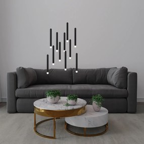 Pendente Tubo Ø2,9X30Cm Ponteira Acrílico 1Xled 5W - Qimporta Pd2315 (CHAMPANHE, 110v)